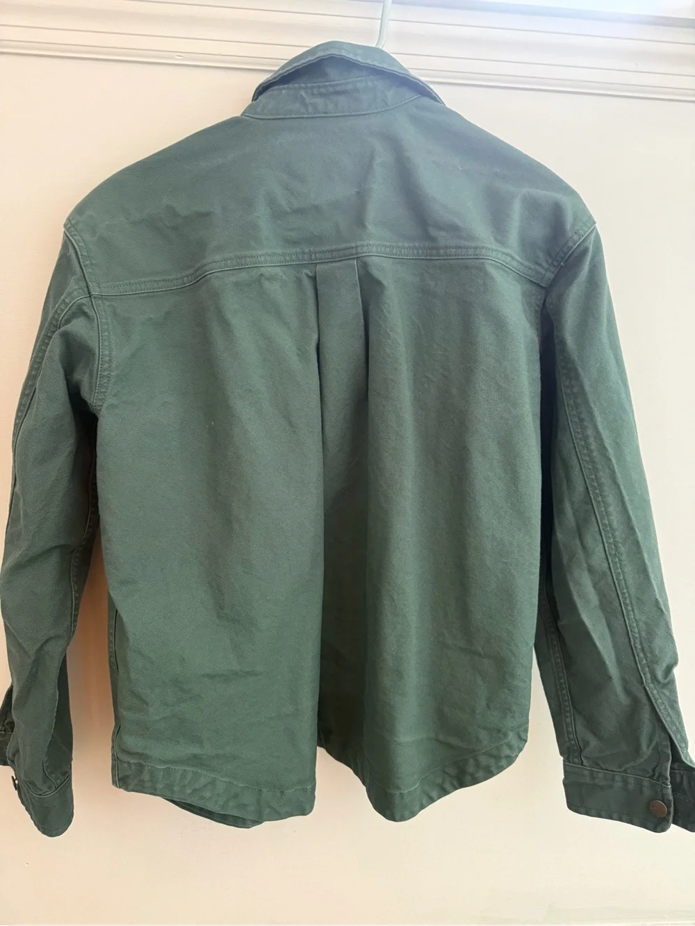 Carhartt Rugged Flex Green Canvas Work Shirt sz M - Picture 2 of 3
